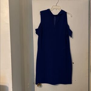 Elegant Blue Sleeveless Dress